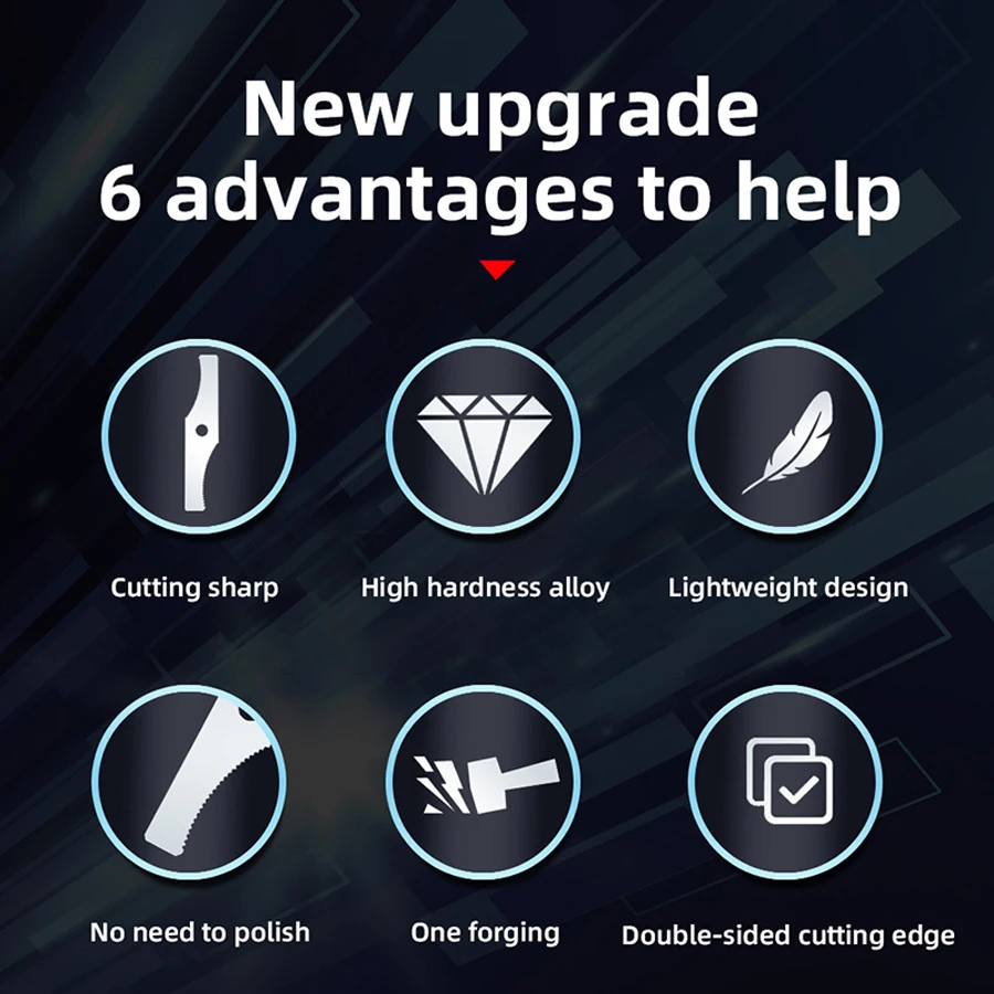 MICROGUO S 모델 잔디깎이, 톱니날 1인치, 정원 도구, 정원용 브러시 커터 잔디 다듬기 헤드