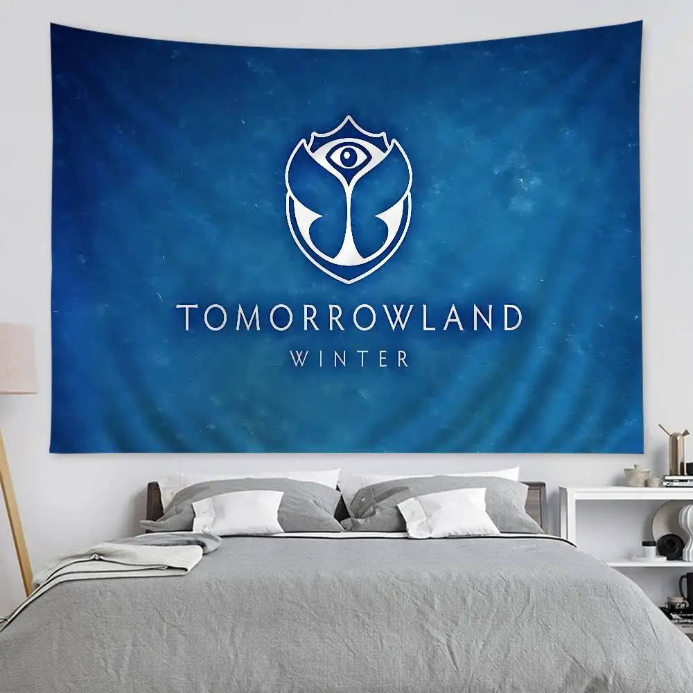 T-TOMORROWLAND Music Hanging Bohemian Tapestry Indian Buddha Wall Decoration Witchcraft Bohemian Hippie Cheap Hippie