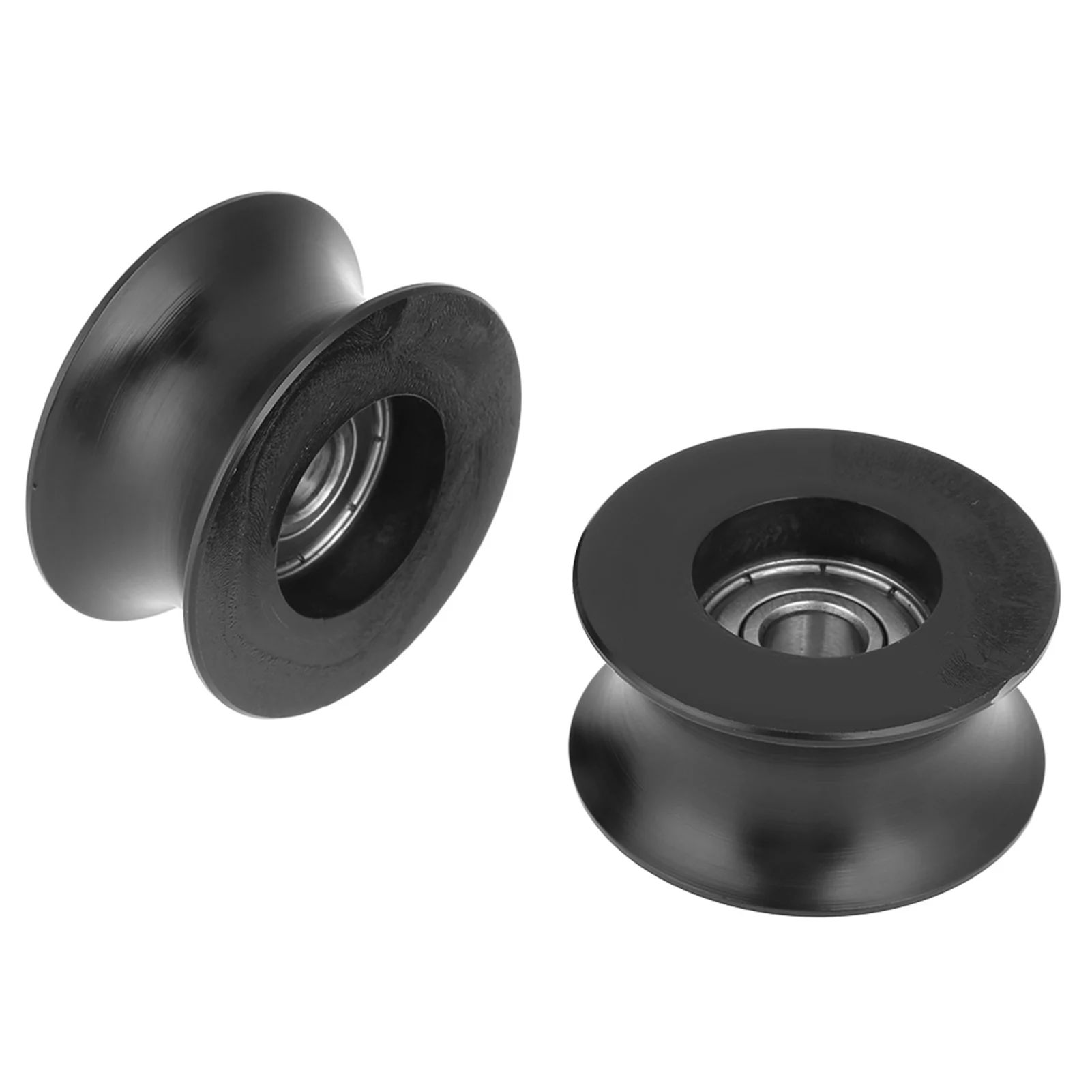 4pcs 0840UU U Type U-Groove Pulley Roller Guide Wheel 8x39.5x20.1mm Metal+plastic