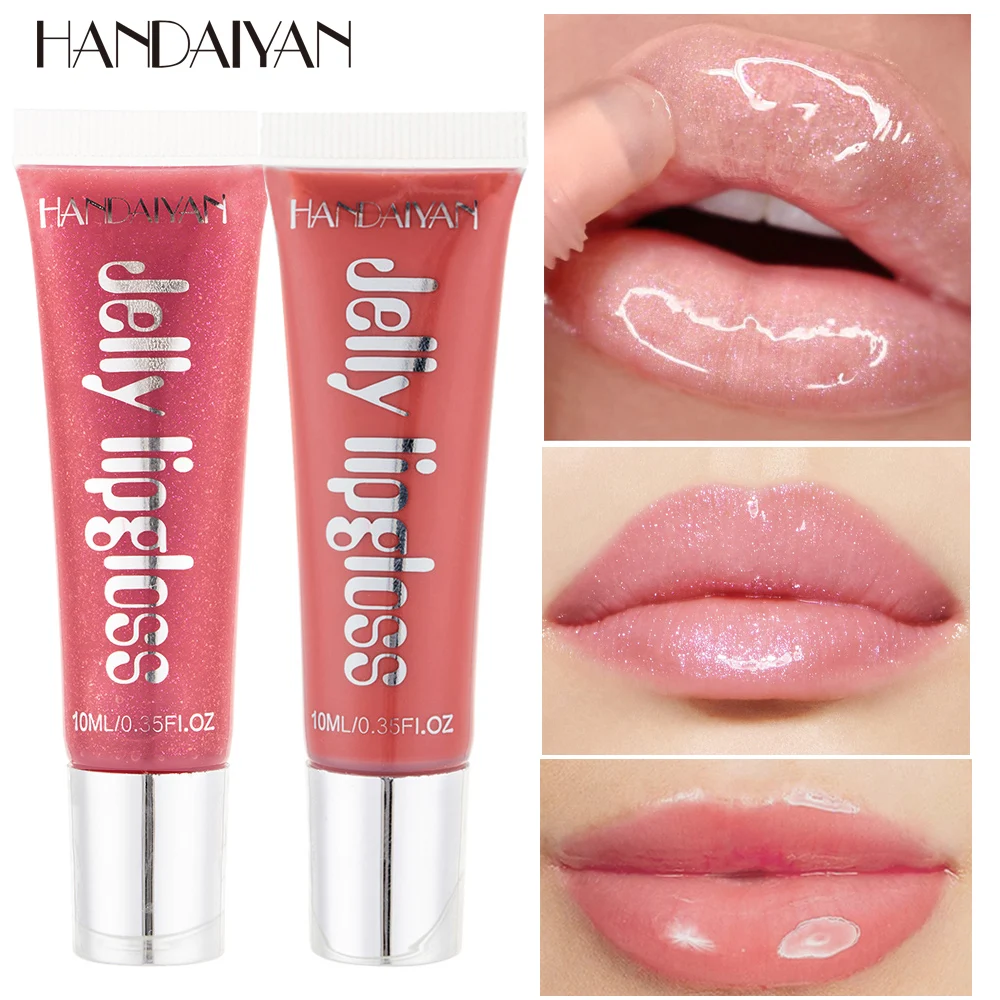 Pink Lip Gloss Glow Lip Oil, Shiny Glossy Lipgloss Pigment,Fruit Moisturize Mirror Lipstick,High Shine Plumping Glossy Lips Glaz