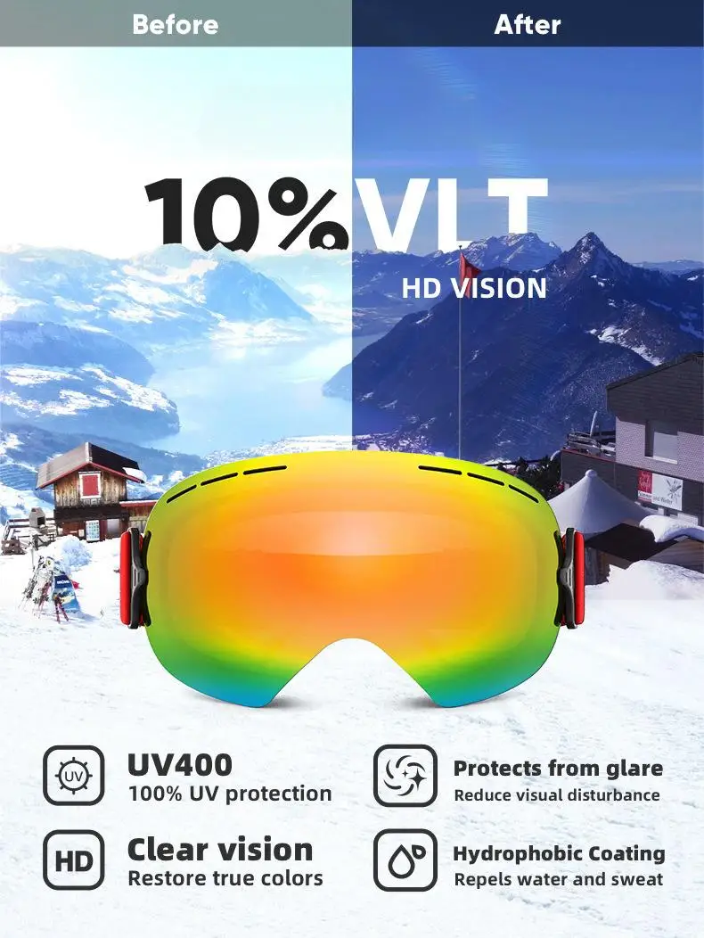 Gafas de nieve para hombre y mujer, gafas de sol ATV MBT para exteriores, gafas para correr, gafas de carreras, gafas de Motocross, gafas de nieve, accesorios de esquí