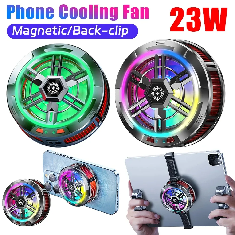 

New Temperature Display Magnetic Tablet Cooler 30W Cooling Radiator For iPad Cooling Pad Portable Laptop Cooling radiator
