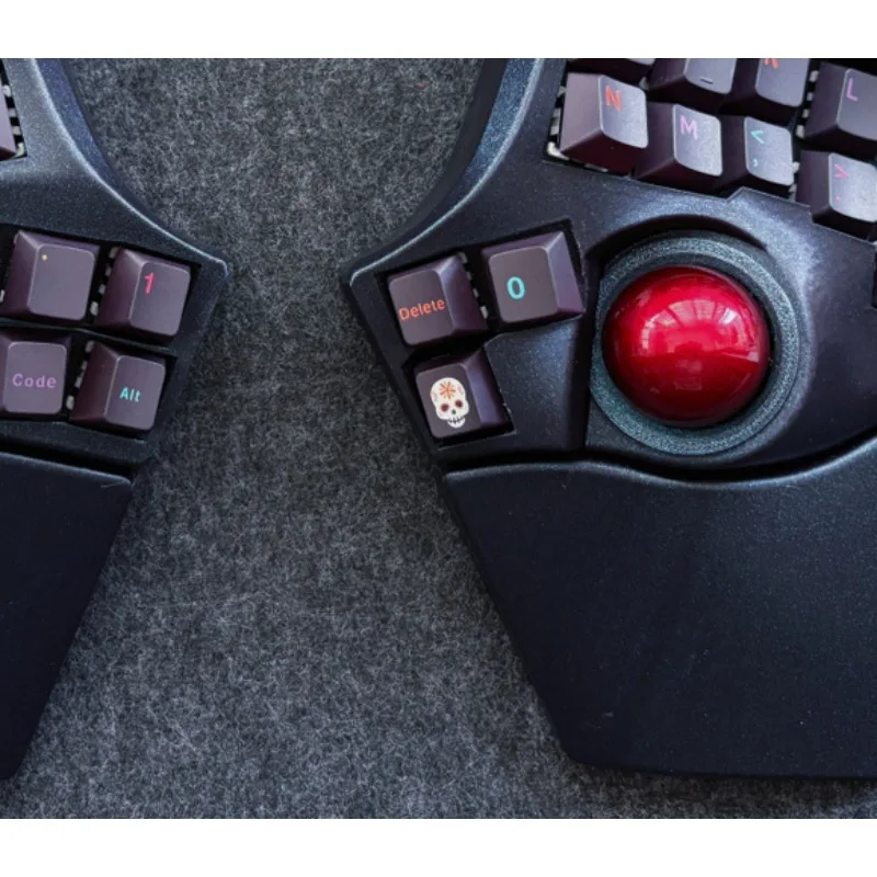 ใหม่ Charybdis MK2 แยกคีย์บอร์ดบลูทูธไร้สาย Dual Mode Hot Swappable แยกคีย์บอร์ด 4x6 ที่กําหนดเอง Trackball