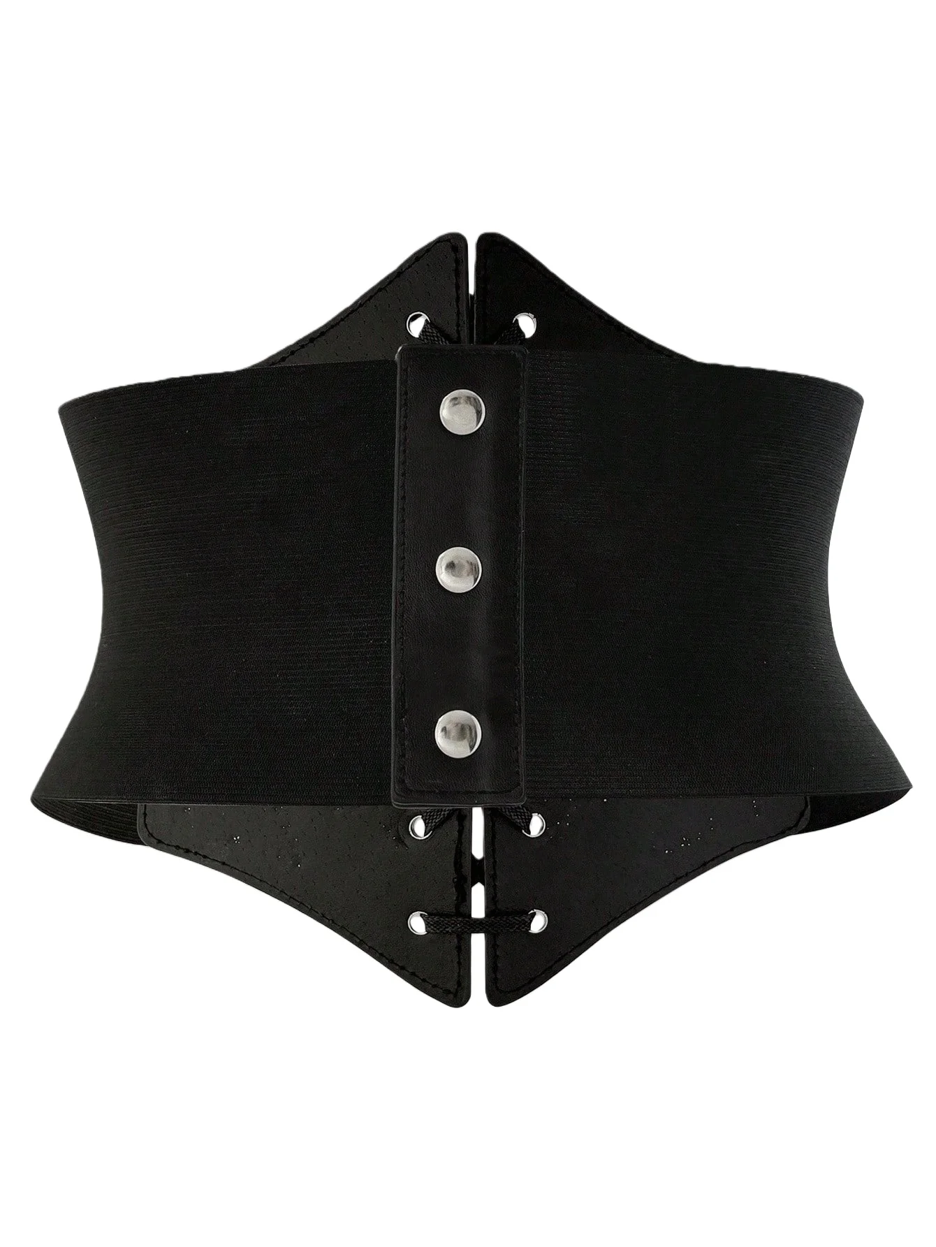 เข็มขัดแฟชั่นผู้หญิง Hershine สีดำประดับดาวห้าแฉก สไตล์ Y2K กอธิค ฮาราจูกุ เครื่องประดับคริสต์มาส คอสเพลย์