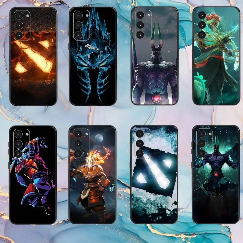 حافظة هاتف D-Dota 2 الرائعة لهاتف سامسونج جالاكسي A73، A72، A71، A70، A53، A52، A51، غطاء أسود ناعم آخر #1