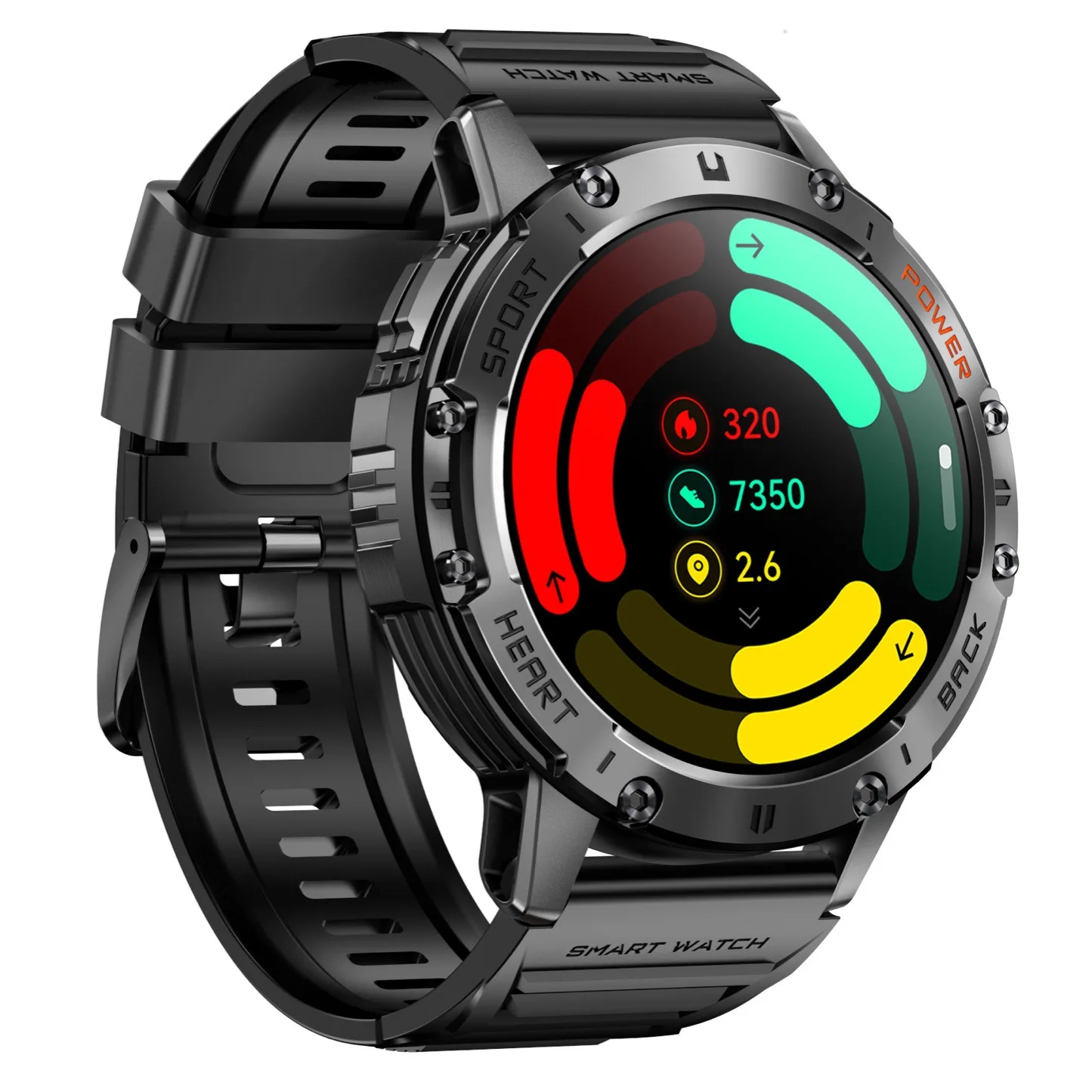 

K65 Спортивные 1,43-дюймовые AMOLED пульсометр кровяное давление музыка Bluetooth вызов водонепроницаемые умные часы