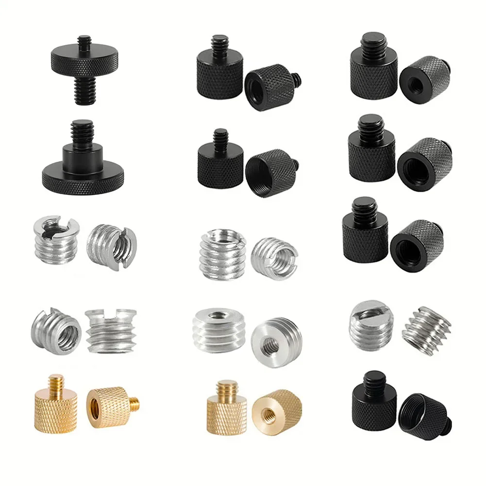 

1/4 3/8 To 5/8 Male Female Thread Screw Mount Adapter Tripod Plate Screw Mount For Camera Flash Tripod Light Stand Parts