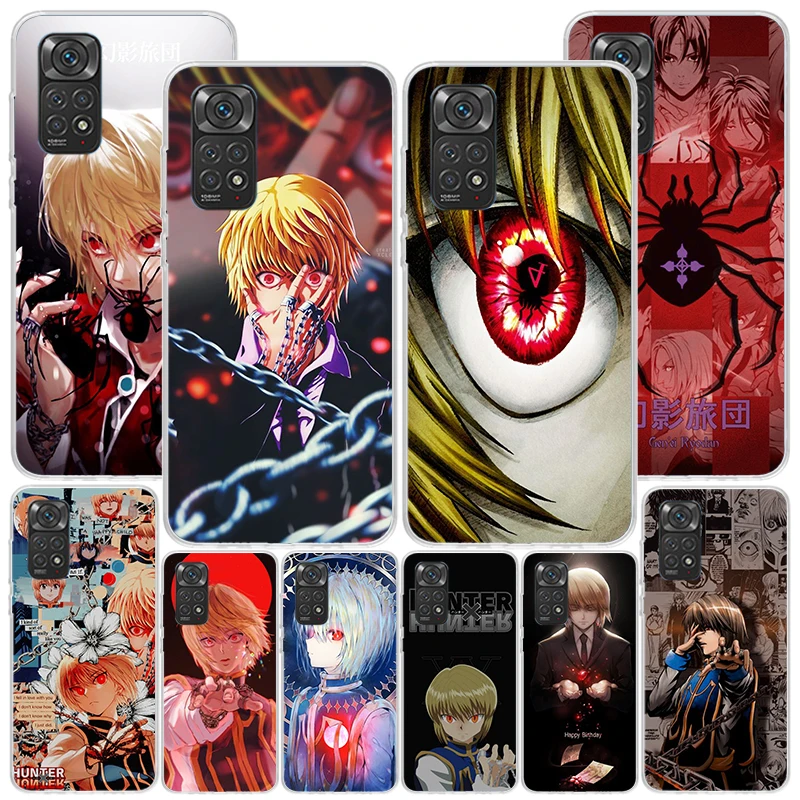 Funda de teléfono Hunter X Kurapika para Xiaomi Redmi Note 13 12S 12 11S 11E 10 Pro Plus 10S 11T 9 9S 8 8T 7 5G cubierta personalizada