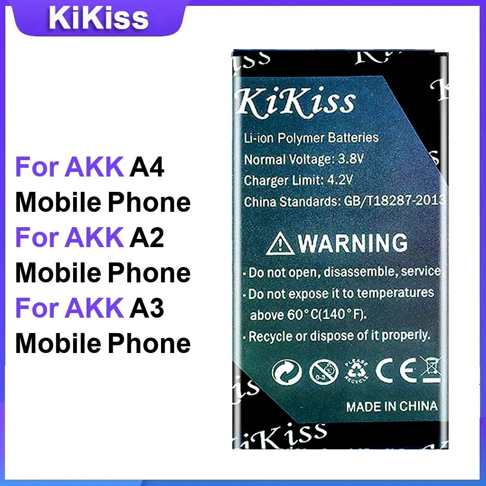 

Battery For AKK A4 A2 A3 Mobile Phone