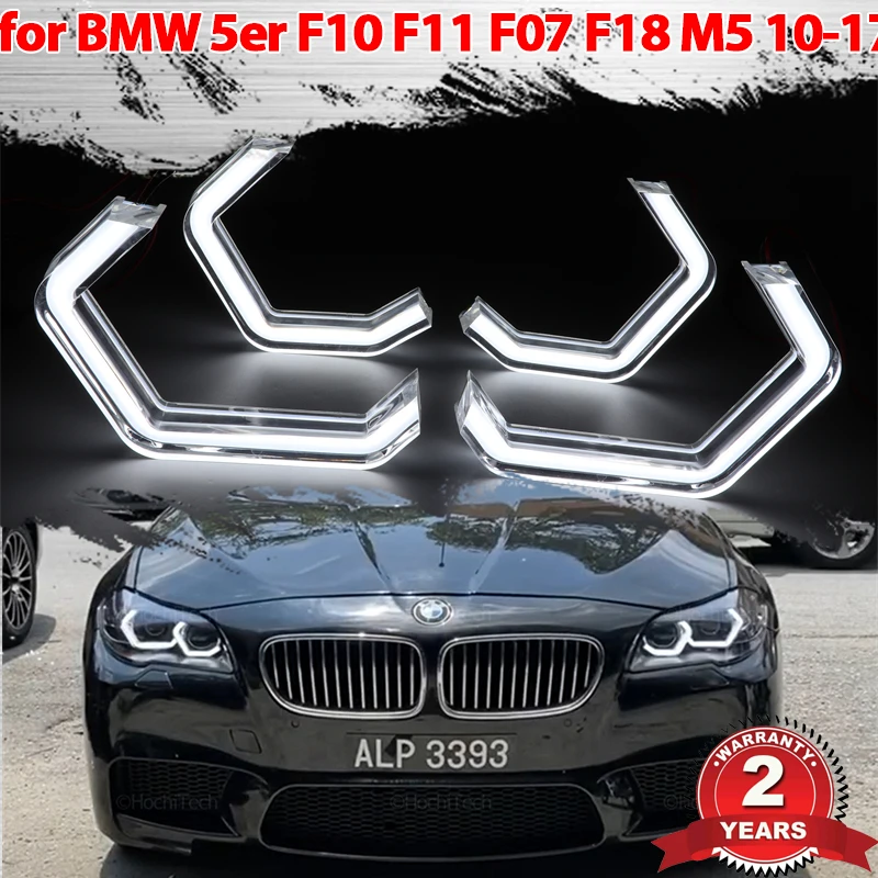 

for BMW 5 series F10 F11 F07 F18 520i 523i 528i 530i 535i 550i M5 2010-2017 M4 Iconic Style LED Crystal Angel Eye Kit Eyes Kits