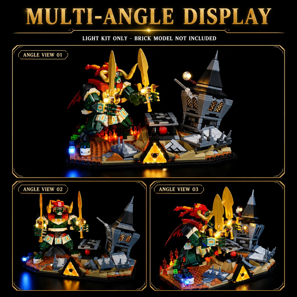 HPROSPER LED Accessory Light (No Model) For LEGO 77093 The Legend of Zelda Ocarina of Time Easy Install Hidden Wiring
