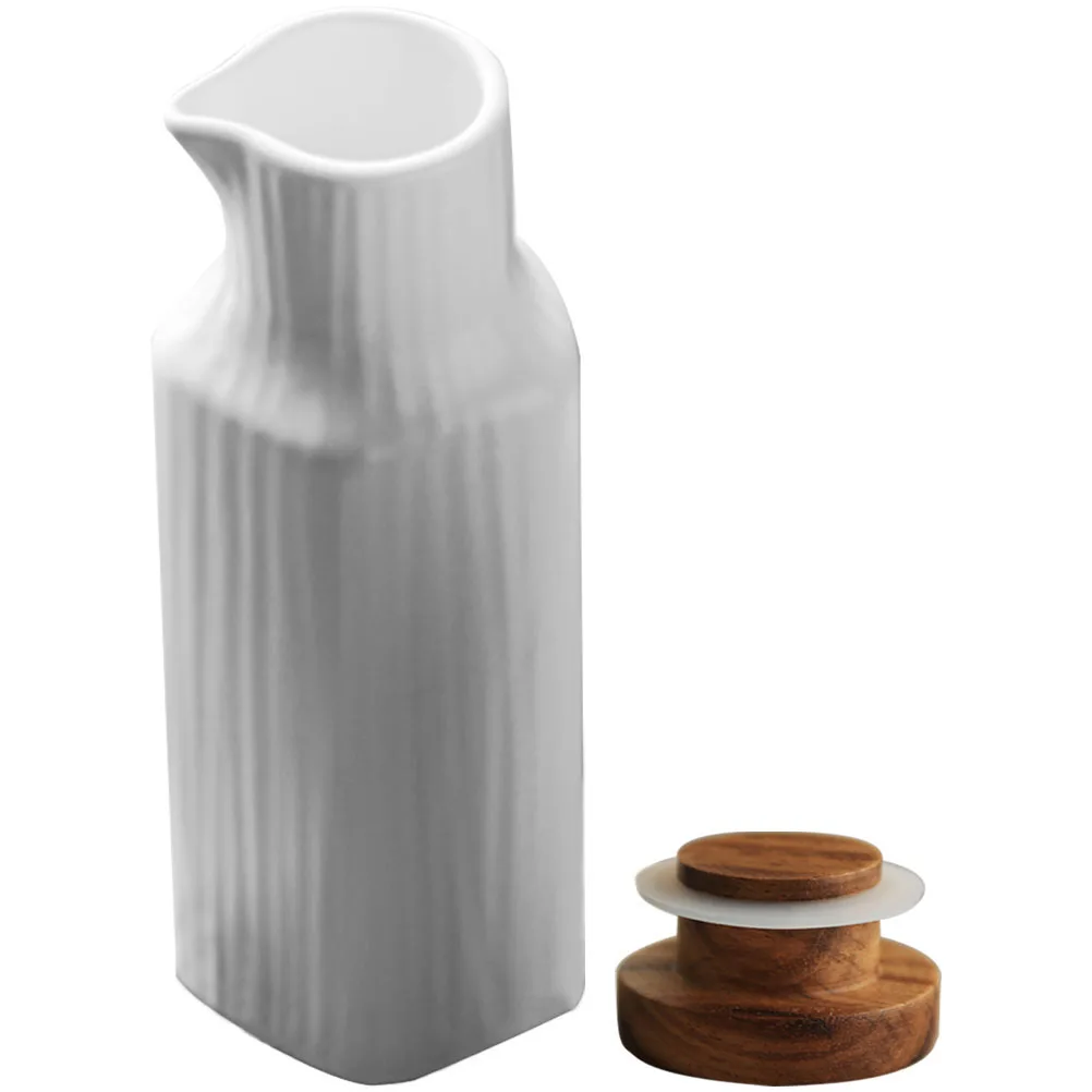 

Sauce Containers Ceramic Soy Bottle Condiment Serving Desktop Portable Vinegar Seasoning Dispenser and for Kitchen