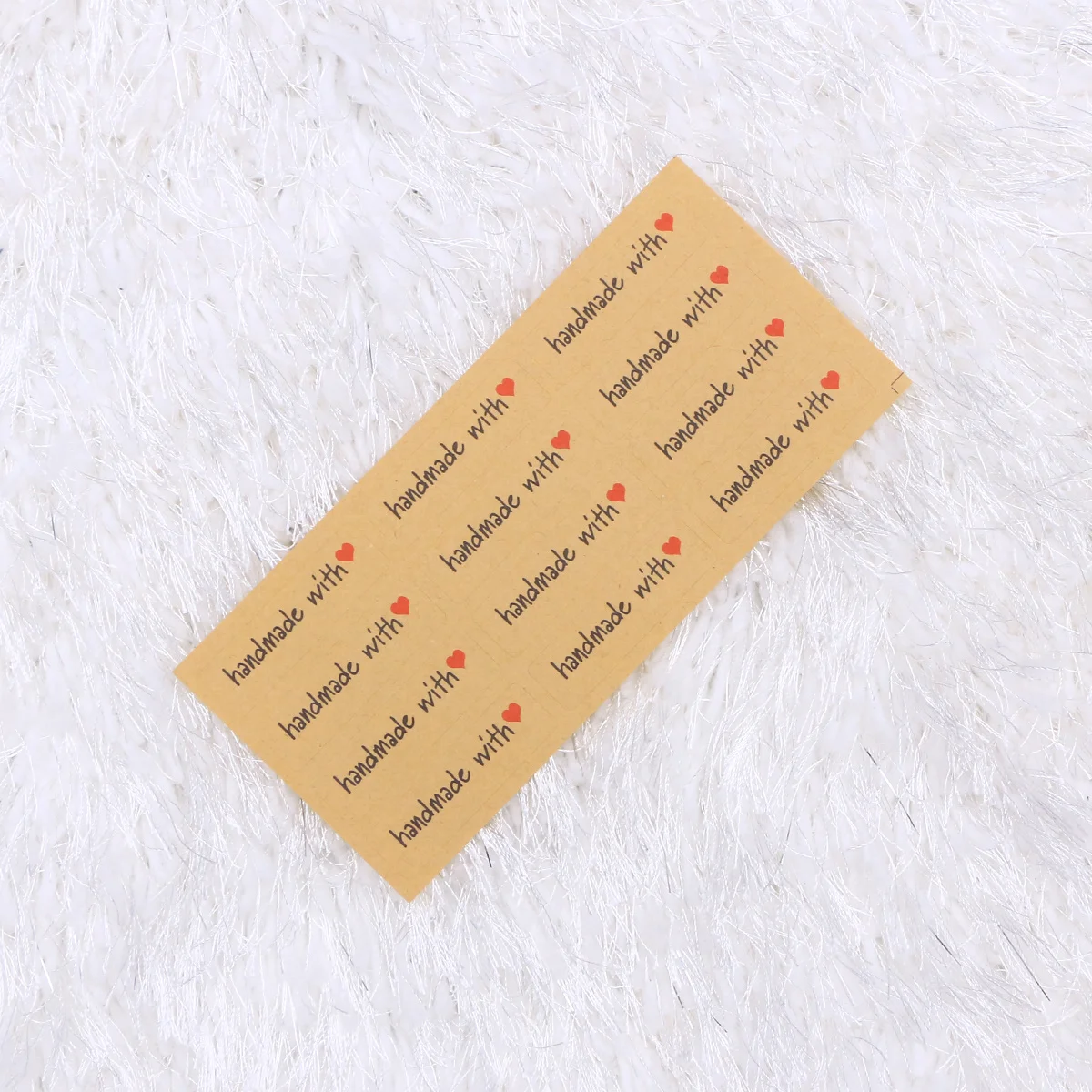 240pcs 20 Sheets Handmade With Love Heart Stickers Kraft Sealing Labels For Envelopes Gifts Packaging Diy Stationery File Folder