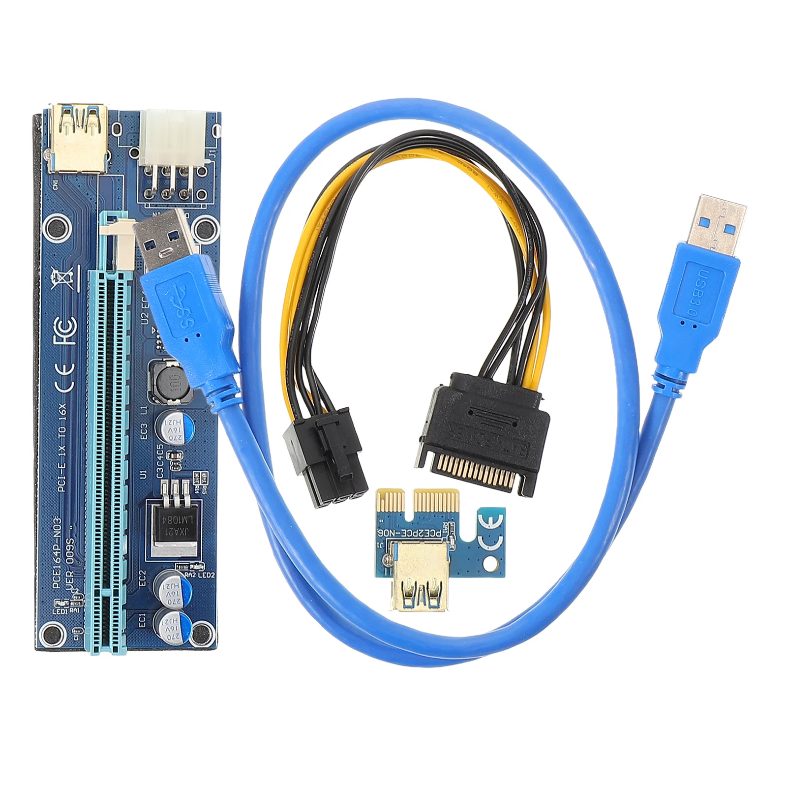 กราฟิกการ์ดสาย PCIe สายไฟป้องกันไฟกระชากอะแดปเตอร์ Extender USB Supply