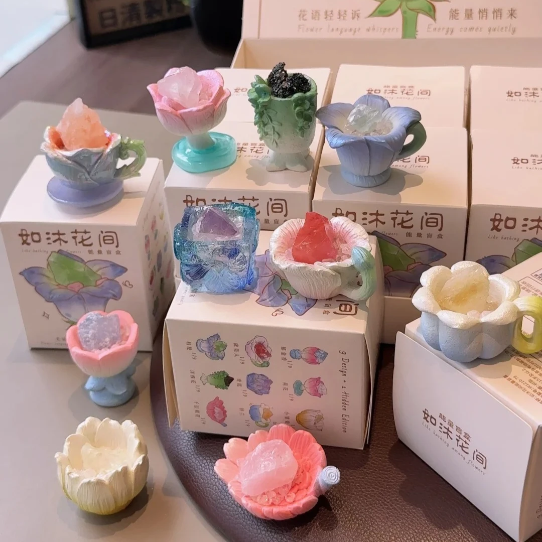 

Такий как Muhuajian слепая коробка, милые фигурки, украшения, маленькие подарки, модная модная игрушка, настольная смола, милые кукольные украшения, загадочная коробка