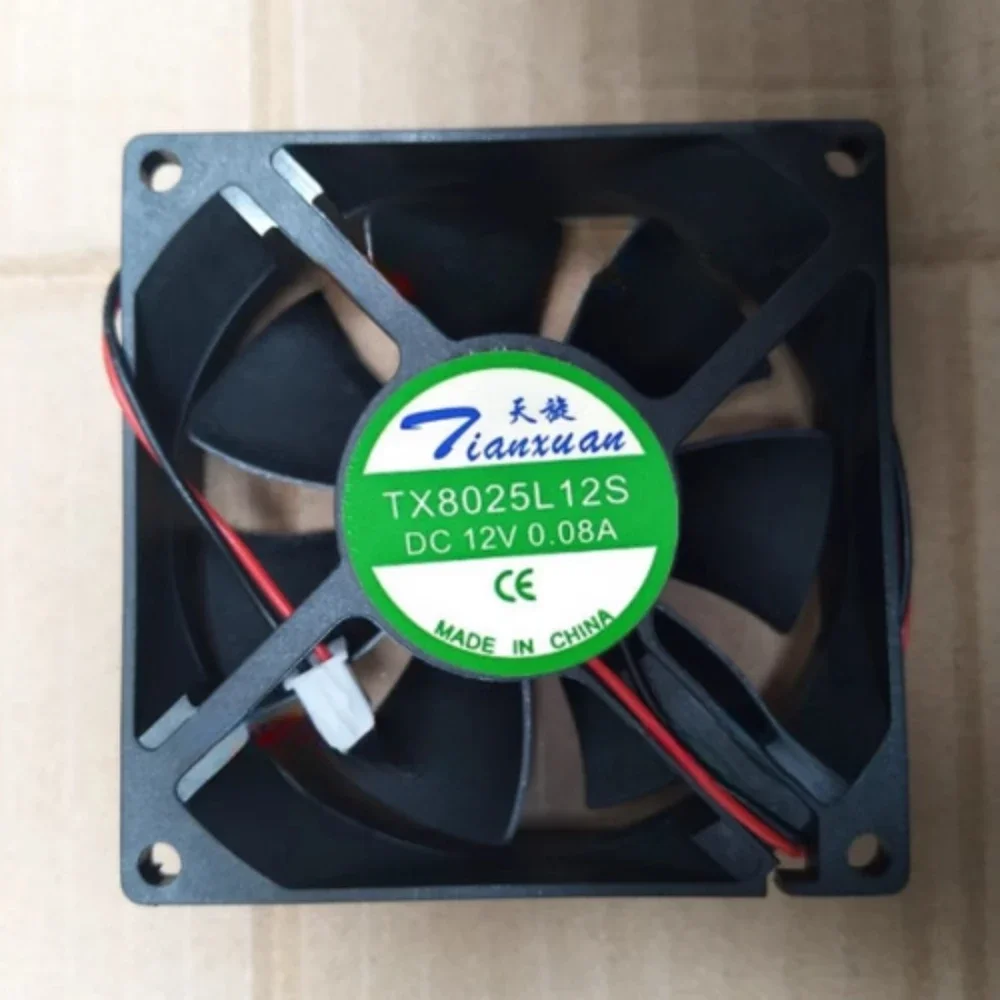 

Tianxuan TX8025L12S TX8025M12S TX8025H12S Cooling Fan Silent Chassis CPU Inverter Server Radiating Cooler 12V 0.08A 8025 8CM