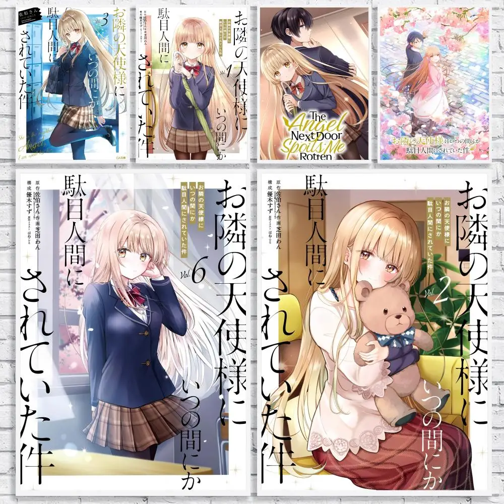 Anime TThe Angel Next Door Spoils Me Rotten Poster Versatile HD Waterproof Wall Art Self-Adhesive Decor for Any Space Ideal Gift