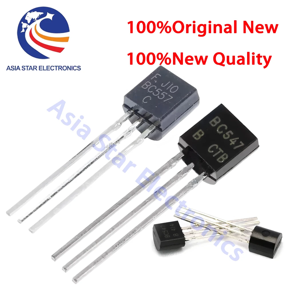 50 Uds. Transistores SAMIROB BC547 BC557 cada 25 uds Kit de transistores bc557 bc547 Transistor NPN PNP Kit electrónico DIY