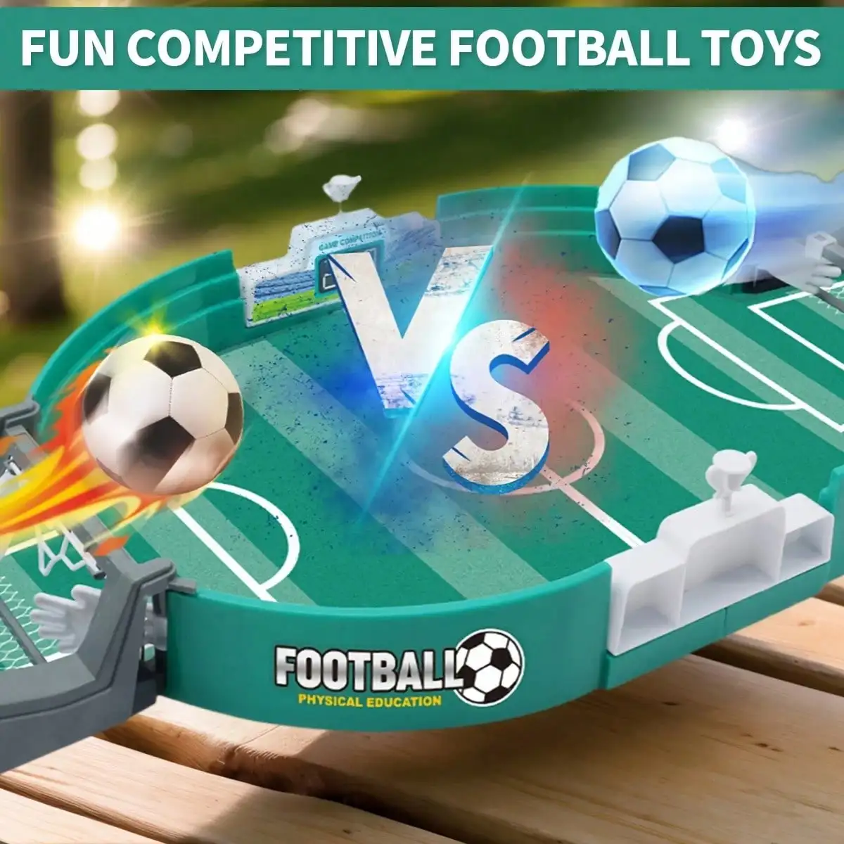 Portable Kids Tabletop Football Game Set, Durable PP Material Independent Desktop Design, Mini Board Game Toy for Children Ages 3‑6, Fun Interactive Family Party Game, Ideal for Christmas Halloween Thanksgiving Holiday Entertainment