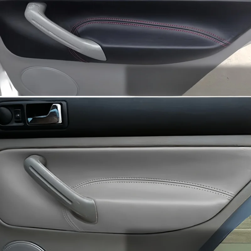 For VW Golf 4 MK4 Bora Jetta 1998 1999 2000 2001 2002 2003 2004 2005 Armrest Panel Suede Leather Cover Trim Door panel leather view 4