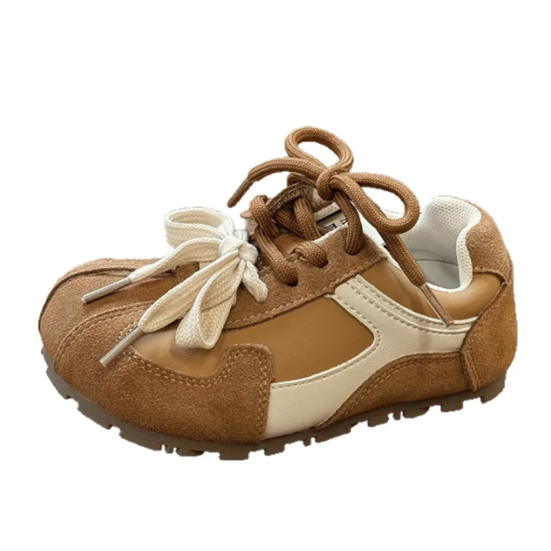 

2025 New Autumn Children Shoes Leather Breathable Kids Casual Shoes Non-slip Sport Fashion Toddler Girls Boys Sneakers EU 22-30