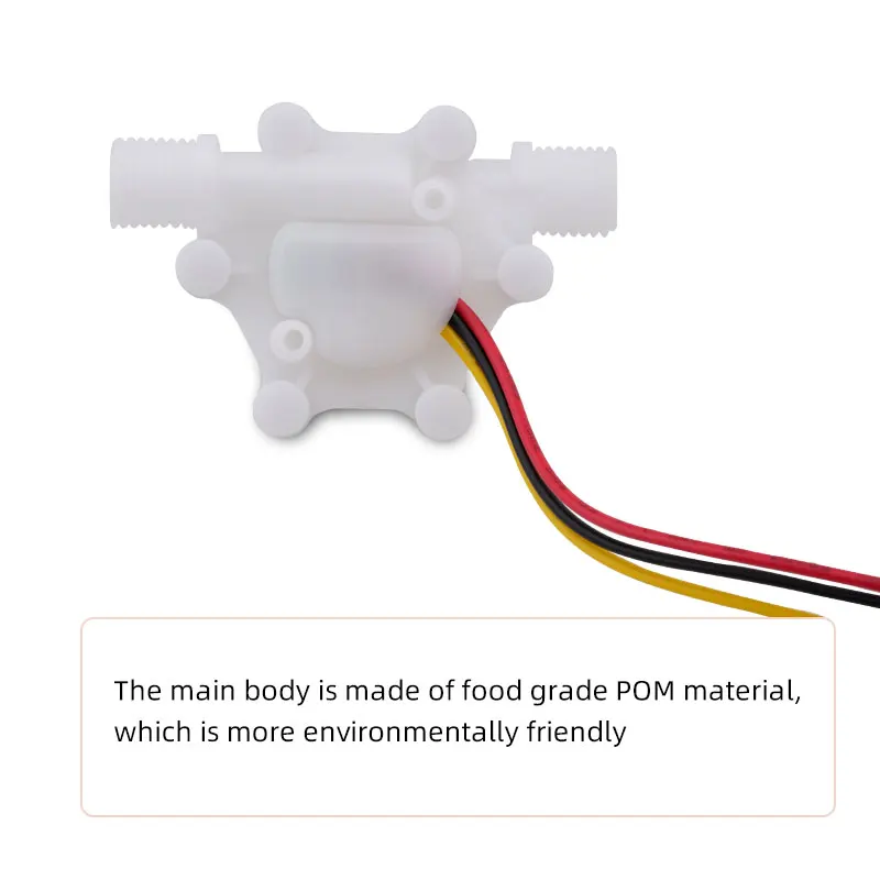 Imagem -04 - Spiral Fluxo Sensor para Aquecedor de Água 2-branch Medidor de Fluxo de Água Dispenser de Água Inteligente Dedicado Hall Pulso Fluxo