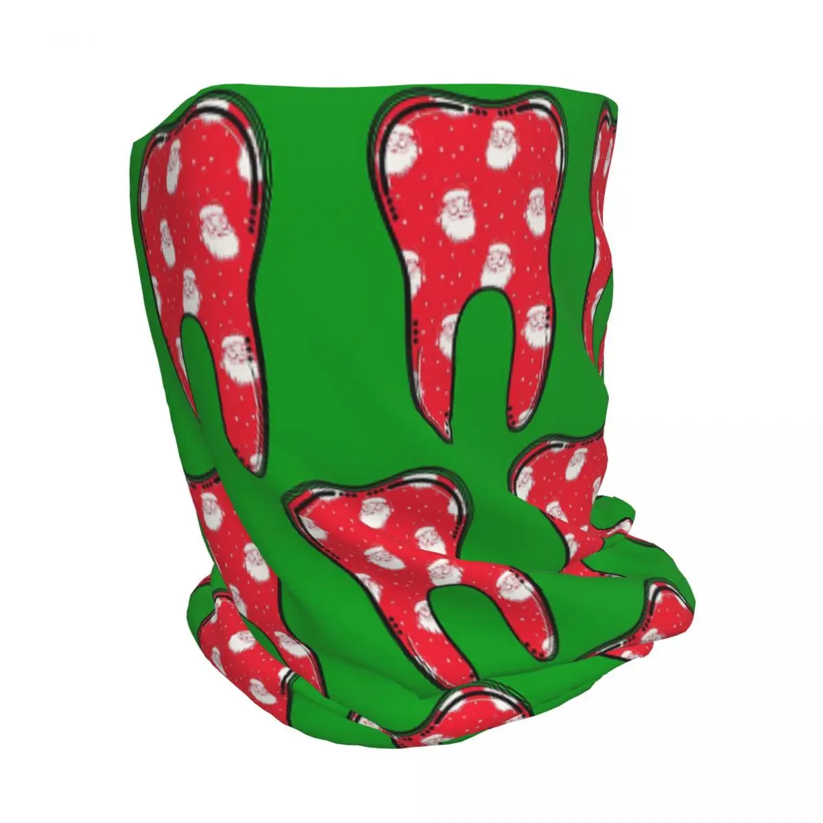 Christmas Tooth Dentist Dental Assistant Hygienist Dentistry Teeth Bandana Neck Gaiter Face Scarf Headband Beanies Hat Winter