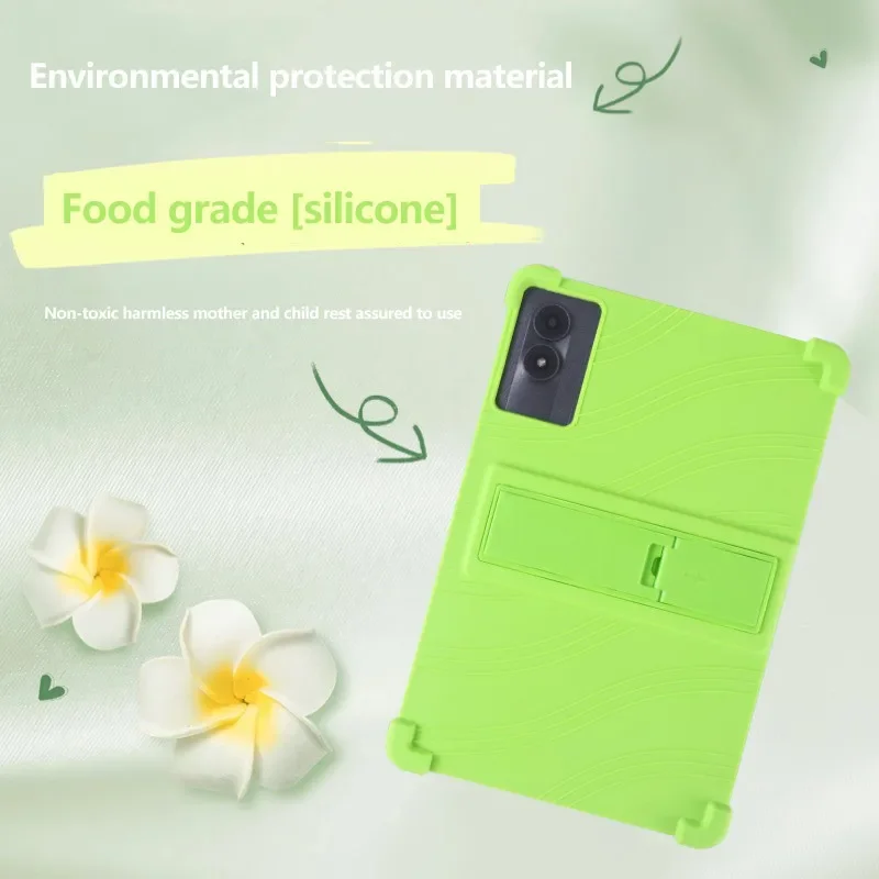 Luxury Silicone Tablet Case for Infinix Xpad 11 Inch 2024 Colorful Soft Back Bracket Airbag Anti-fall Shockproof Protect Cover - view 5