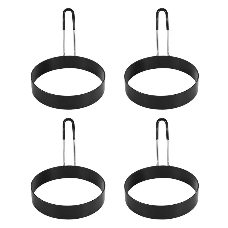 

J1UL1N Eggs Rings, 4 Pack Stainless Steel Egg Cooking Rings, Pancake Mold For Frying Eggs And Omelet