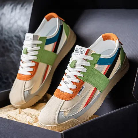[Men's Skate Sneakers] Sneakers - Men's New Spring/Autumn Skate Shoes - Classic and Versatile - Fashionable and Trendy - Suitable for Daily Wear and Outdoor Leisure - Ideal as Birthday Gifts, Christmas Gifts, and Halloween Gifts