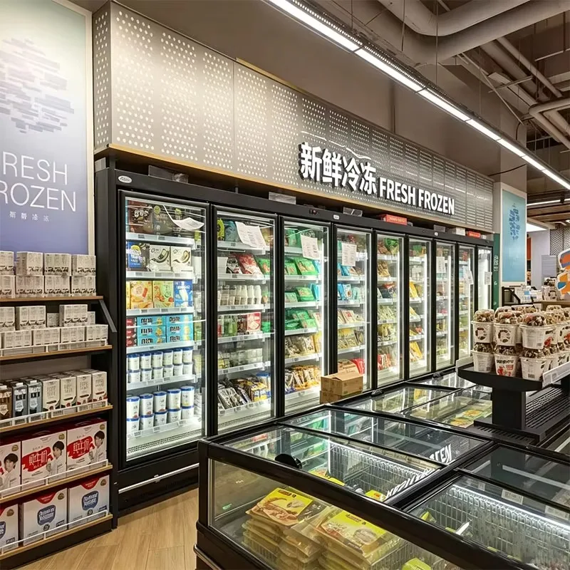 Island Display Freezer With R290 Refrigerant, Flexible Combination For Supermarket And Convenience Store
