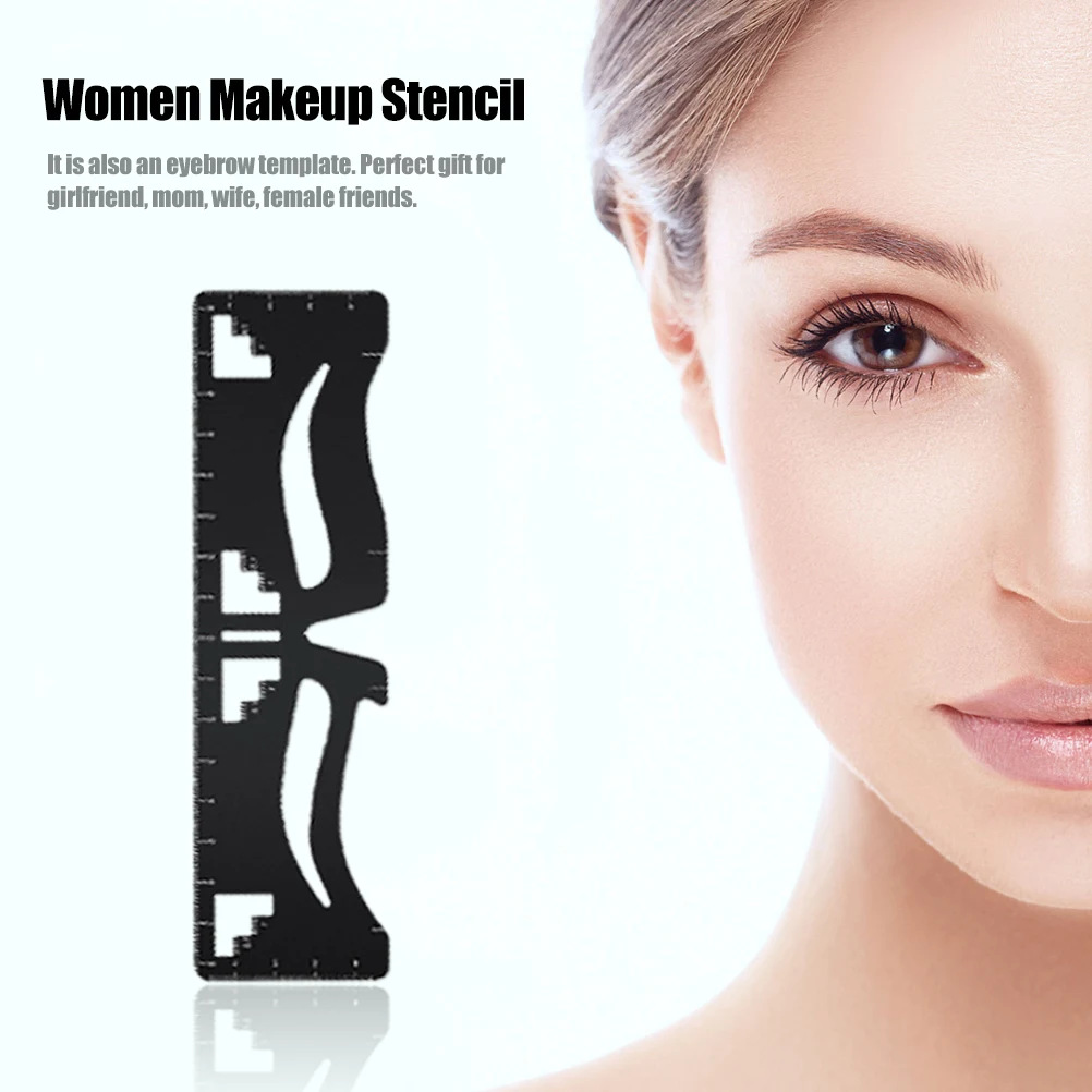 

Eyebrow Template Stencils Reusable Women Makeup Tool for Perfect Brow Shape Easy Application Female Grooming Kit
