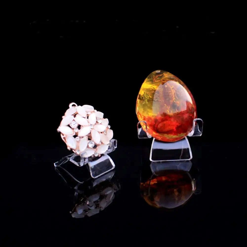 High Quality Acrylic Display Holder Fossils Minerals Rocks Crystal Stone Display Rack Creative Transparent Shown Holder