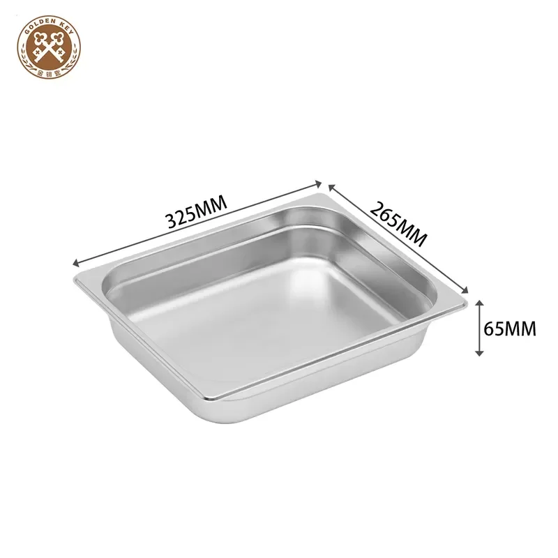 GN 1/2 Stainless Steel Gastronorm Pan Deep Hotel Catering Tray for Steam Table Buffet Restaurant Kitchen Food Storage