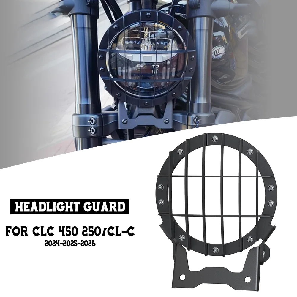 

Motorcycle FOR CFMOTO CLC 450 250/CL-C 2024-2025-2026 Headlight Protector Shield Guard Headlamp Mesh Grille Accessorie Aluminium