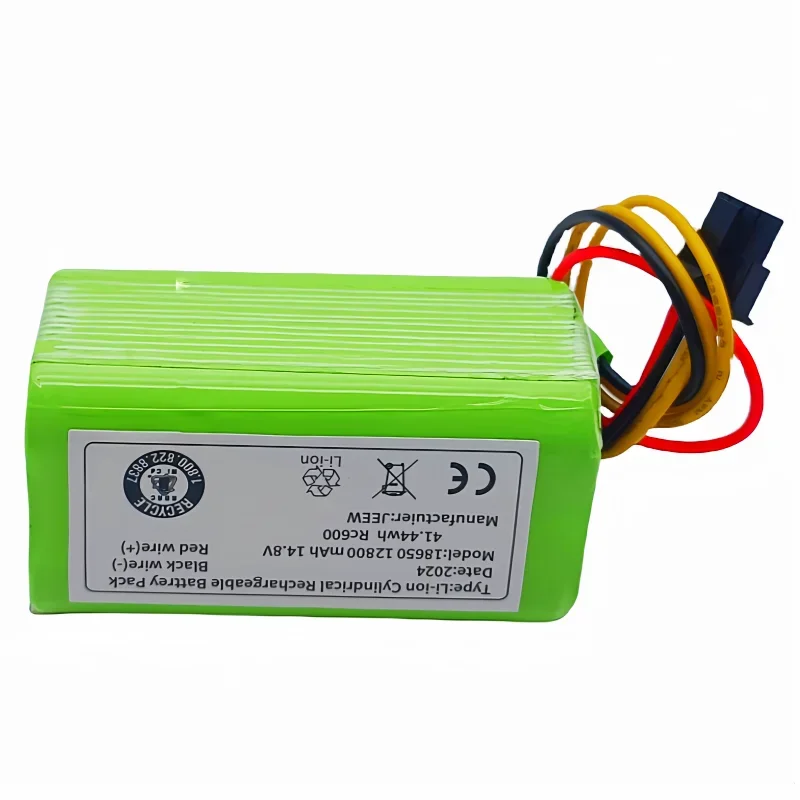 Nova bateria de lítio 14.8v 12.8ah para ilife a4 a4s v7 a6 v7s plus robô aspirador de pó ilife 4s1p capacidade total