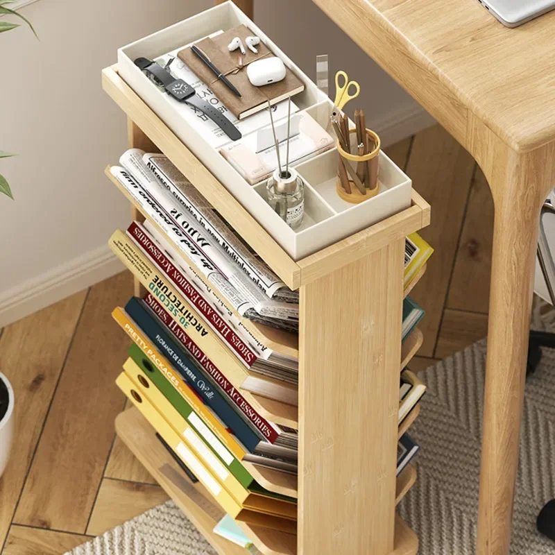 Solid Wood for Children Space Saving Multi-layer Storage FurnitureCreative Solution for Maximizing Room Space and Keeping Books