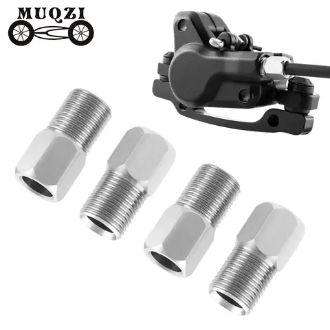 MUQZI 유압 브레이크 나사 호스 나사, 스테인레스 스틸, 산악 도로 자전거 브레이크 호스 연결 삽입 키트, 자전거 볼트, M8, 10 개