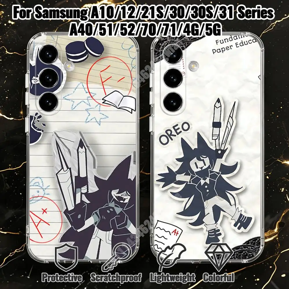 Fundamental Paper Education Anime Phone Case for Samsung Galaxy A71 70 52 51 31 30 A30S 21S A12 A10 Transparent Cover