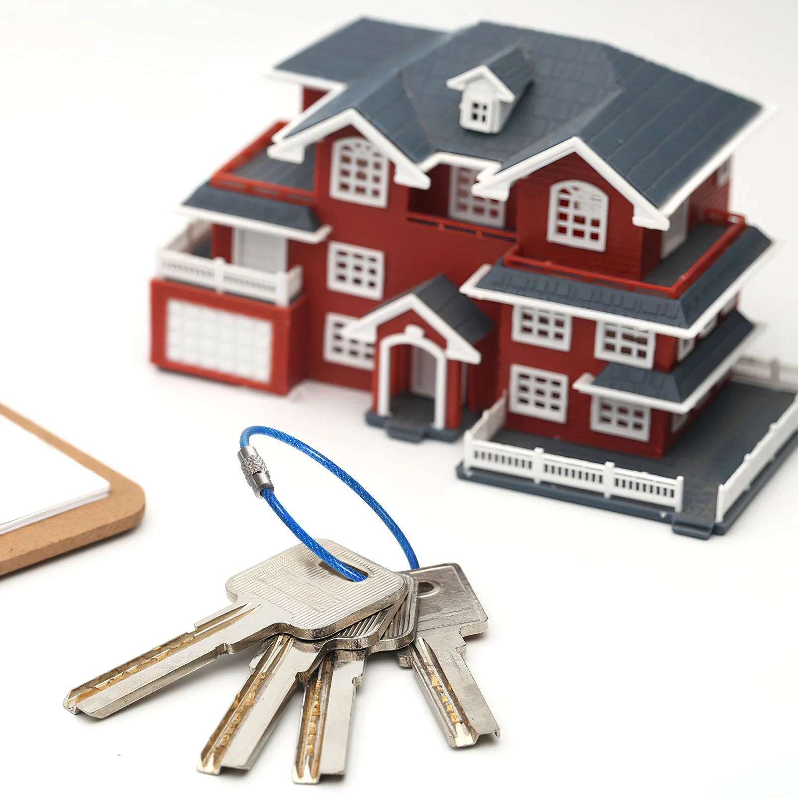 

16 шт., брелок для ключей из нержавеющей стали, большой сверхмощный брелок для ключей, набор держателей для багажной бирки, проводной брелок для ключей, кабель