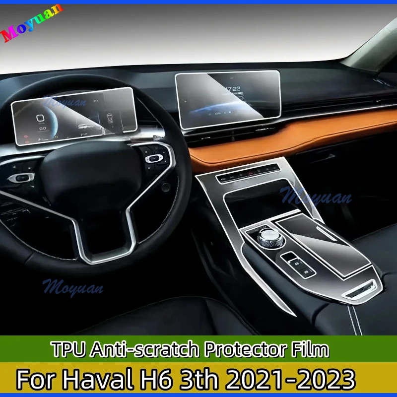 

Для Haval H6 3th 2021-2023 Автомобильная панель коробки передач экран навигации Автомобильный интерьер фотомагнитная наклейка против царапин