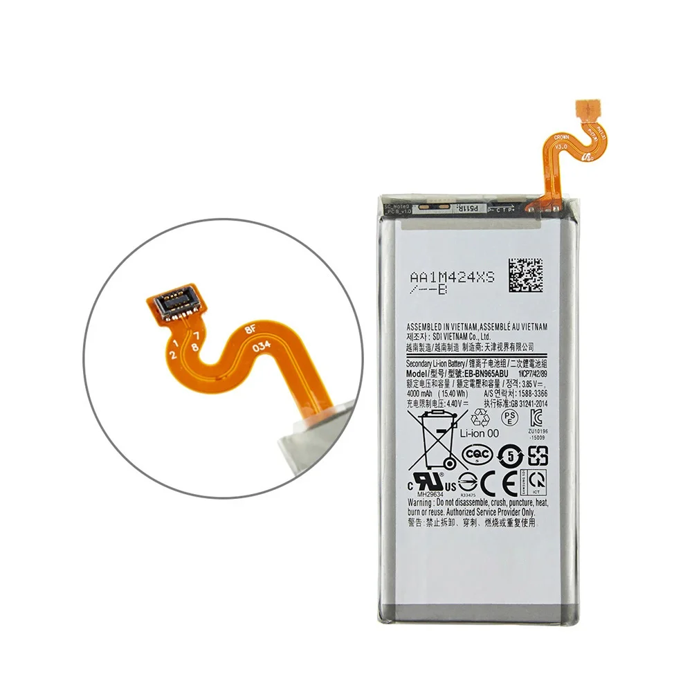 EB-BN965ABU 4000mAh Replacement Battery For Samsung Galaxy Note9 Note 9 N9600 SM-N9600 SM-N960F Batteria+ Tools