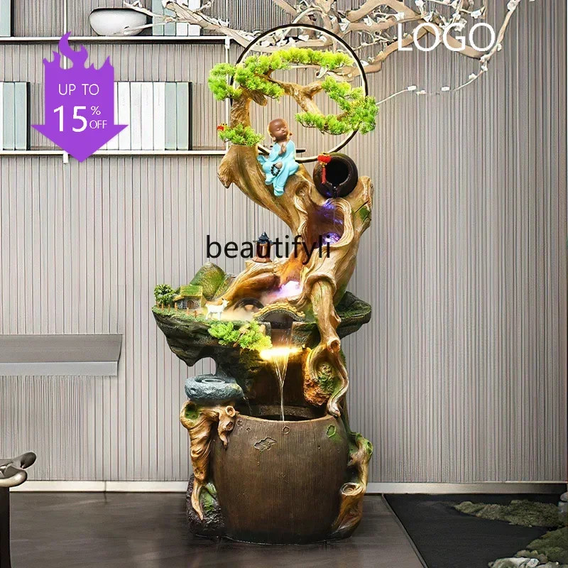 Q181 l5Chinese-style flowing water circulation rockery fountain floor ornament company, opening gift-giving entrance lucky decor