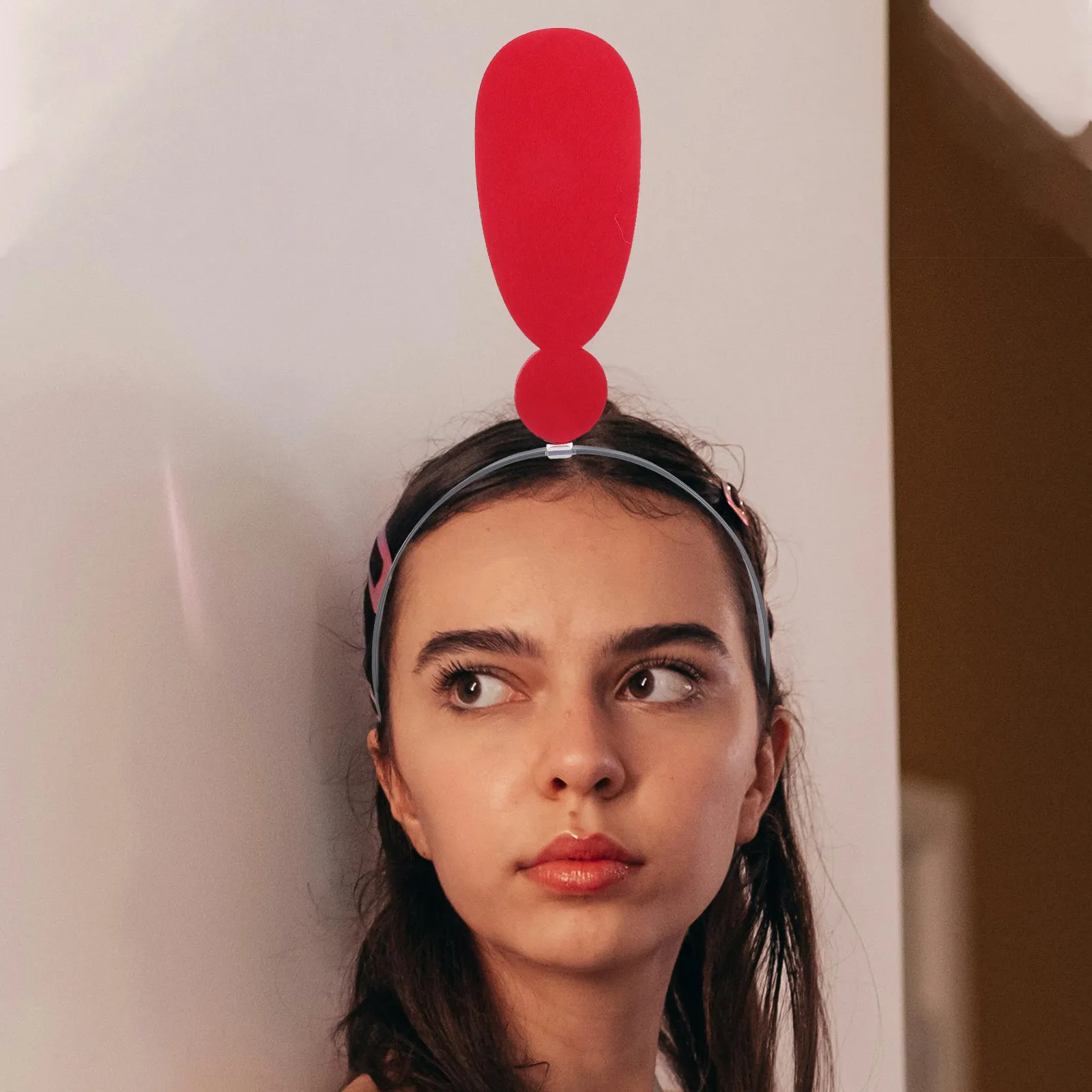 

4Pcs Funny Symbol Headband Cute Question Mark Exclamation Hair Hoop Party Photo Prop Novelty Festive Hair