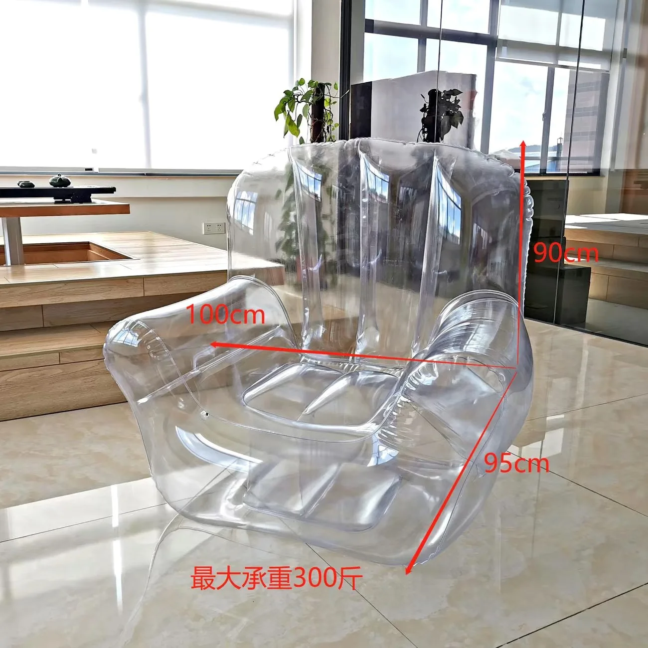 Transparent outdoor doll inflatable storage sofa chair single soft and comfortable prop