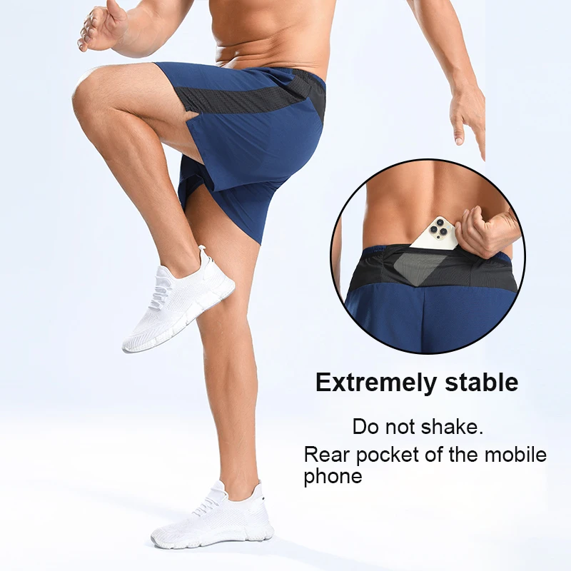 

Мужские спортивные шорты для активного отдыха с защитой от солнца, с карманом на поясе, для марафона, влагоотводящие, быстросохнущие, для фитнеса