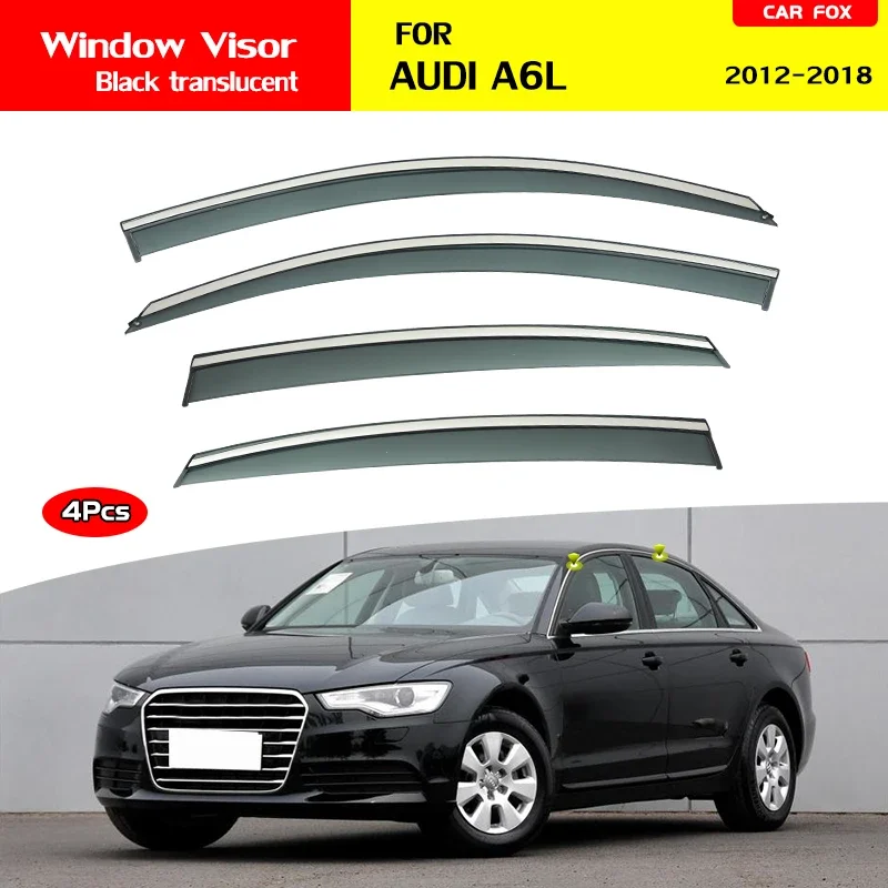 

Для Audi A6L 2012 2013 2014 2015 2016 2017 2018 украшение на лобовое стекло хромированная отделка яркая полоса оконные козырьки Weathershields