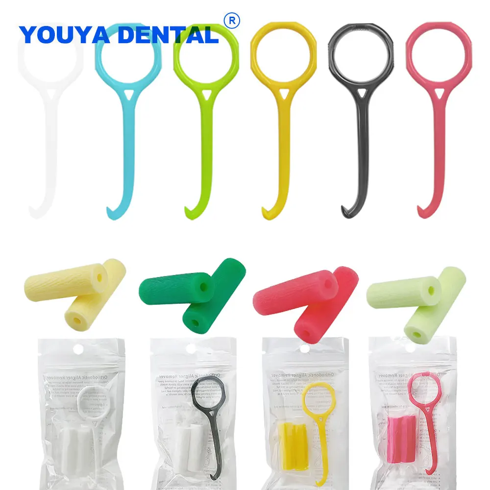 Orthodontic Aligner Tooth Chewies Invisible Removable Braces Extractor Hook Aligner Tool Silicone Tray Seaters Fruit Flavor