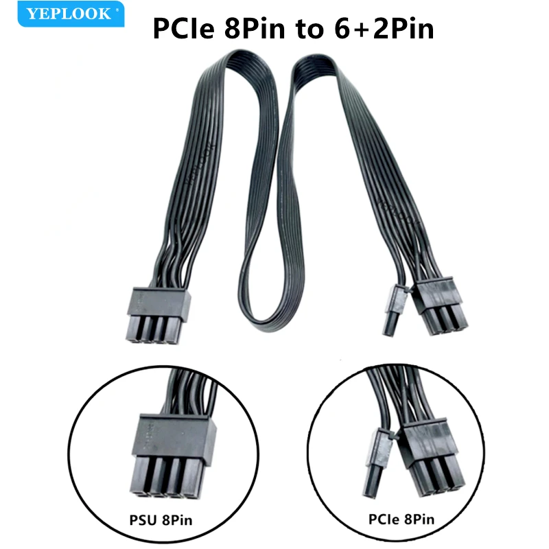ANTEC NEO ECO PSU GPU PCIe 8Pin 6+2Pin CPU SATA Molex 4Pin HDD SSD Fan Power Cable for NE400M NE450M NE550M NE650M Semi Modular