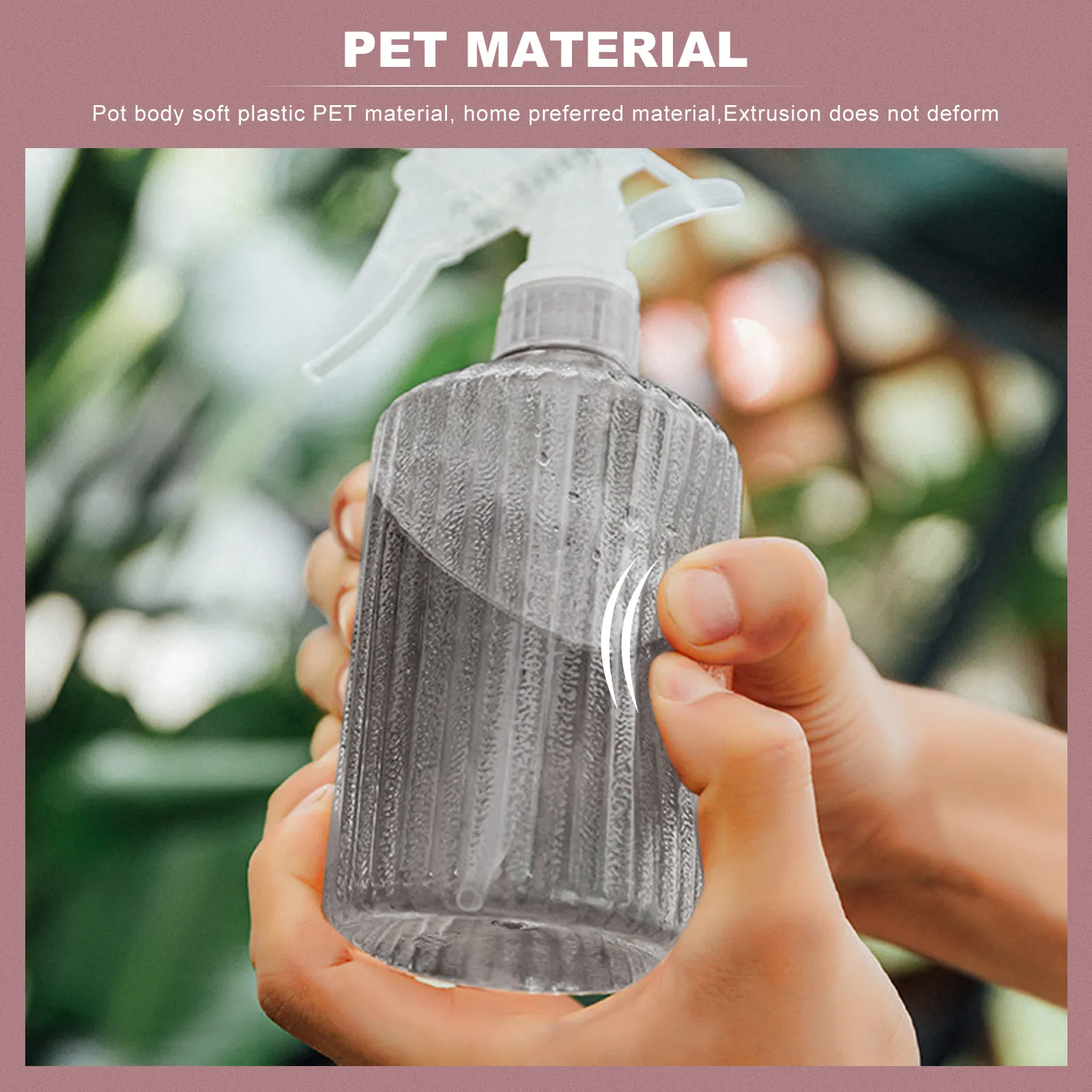 1Pcs Spray Bottle Plastic Sprayer with Long Spray Distance Gardening Watering Home Cleaning Tool Refillable Bottles